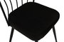 Hanah Home 943 V4 Juego de Sillas Tradicionales Negro Metal 43x82x42 cm