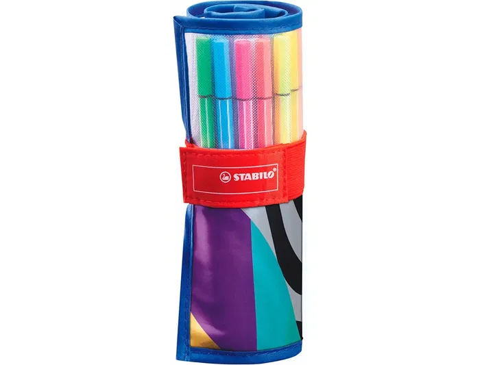Stabilo Rotulador Pen 68 Arty Rollerset Estuche 25 Unidades Colores Surtidos Punta Fibra 1mm Stabilo Rotulador Pen 68 Arty Rollerset Estuche 25 Unidades Colores Surtidos Punta Fibra 1mm