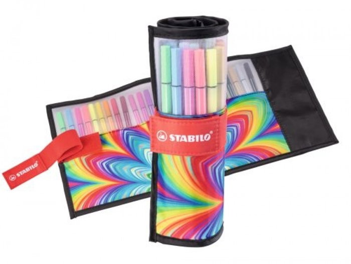 Stabilo Pen 68 Rollerset Estuche de 25 Rotuladores Colores Surtidos