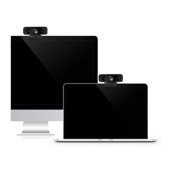 LogiLink Webcam 1080p FHD UA0381 con Micrófono, 96 Grados Ángulo de Visión, Resolución 1920 x 1080 Pixeles a 30 pps, Compatible con Windows, Mac, Linux, ChromeOS, Color Negro