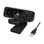 LogiLink Webcam 1080p FHD UA0381 con Micrófono, 96 Grados Ángulo de Visión, Resolución 1920 x 1080 Pixeles a 30 pps, Compatible con Windows, Mac, Linux, ChromeOS, Color Negro