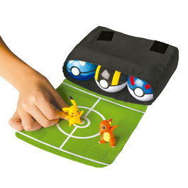 Jazwares Bandolera Pokemon Arena Combate, Bolso para Entrenador con Capacidad para 6 Pokeballs y Diseño Transformable