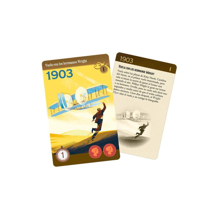 Juego de Mesa Trekking Through History | Aventura Educativa por la Historia | +108 Cartas | de 1 a 4 Jugadores