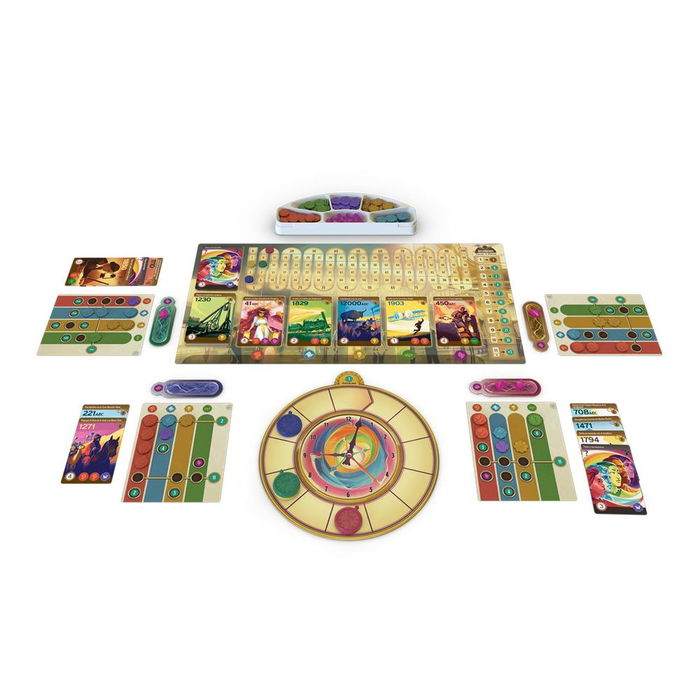 Juego de Mesa Trekking Through History | Aventura Educativa por la Historia | +108 Cartas | de 1 a 4 Jugadores