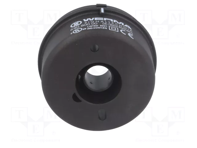 WERMA Signaltechnik Elemento de conexión BWM 64080000 12-230VAC/DC negro