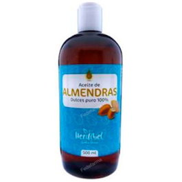 HERDIBEL Aceite de Almendras 500Ml 100% Puro para Hidratación Corporal y Masajes Nutritivos