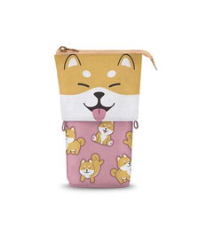 Karactermania Oh my pop shiba Estuche Portatodo con Bolígrafo 10 Colores y Bolígrafo Gel Borrable Multicolor 17x11.5x7 cm