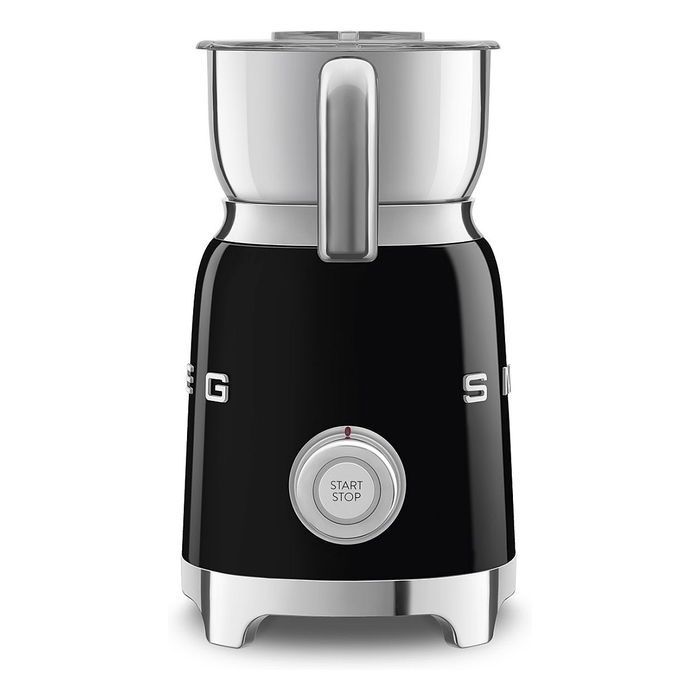 Smeg MFF11BLEU Espumador de Leche Automático 50's Style, 8 Funciones Caliente/Frío, Capacidad 0.6L, Acero Inoxidable, Color Negro - 220-240V