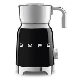 Smeg MFF11BLEU Espumador de Leche Automático 50's Style, 8 Funciones Caliente/Frío, Capacidad 0.6L, Acero Inoxidable, Color Negro - 220-240V