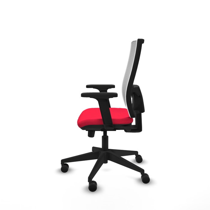 PIQUERAS Y CRESPO Silla de oficina Horna con mecanismo Sincro/Traslack, Rojo y Blanco PIQUERAS Y CRESPO Silla de oficina Horna con mecanismo Sincro/Traslack, Rojo y Blanco