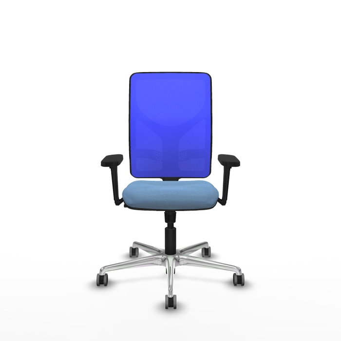 PIQUERAS Y CRESPO Silla de oficina Motilla con Mecanismo Sincro, Azul cielo y Azul