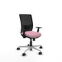 PIQUERAS Y CRESPO Silla de oficina Yunquera Rosa con respaldo de malla Negro