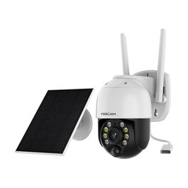 Foscam B4 Cámara de Seguridad IP Solar Exterior 4 MP 1440p con Visión Nocturna Inalámbrica WiFi Certificada FCC CE Resistente al Agua IP65