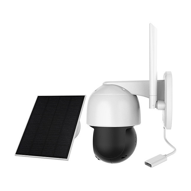 Foscam B4 Cámara de Seguridad IP Solar Exterior 4 MP 1440p con Visión Nocturna Inalámbrica WiFi Certificada FCC CE Resistente al Agua IP65