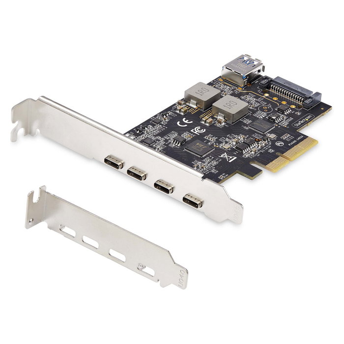StarTech.com Tarjeta PCIe de 5 Puertos USB 10Gbps (4x USB-C / 1x USB-A) StarTech.com Tarjeta PCIe de 5 Puertos USB 10Gbps (4x USB-C / 1x USB-A)