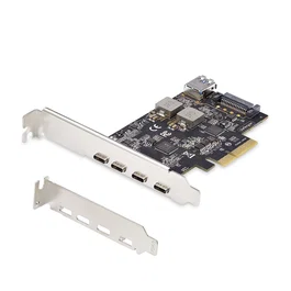 StarTech.com Tarjeta PCIe con 5 puertos USB de 10Gbps - 4x USB-C / 1x USB-A - Hub concentrador interno USB 3.2