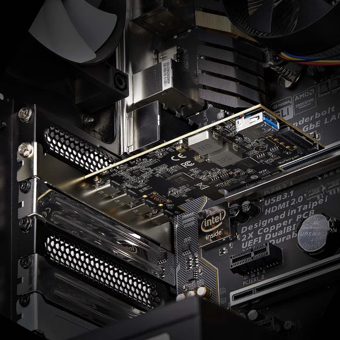 StarTech.com PS4C3IA3-USB-C-CARD Tarjeta PCIe USB 3.2 Gen 2 de 10 Gbps - 4 Puertos USB-C + 1 USB-A Interno - Hub/Controladora Interna - Compatible con Windows, macOS, Linux