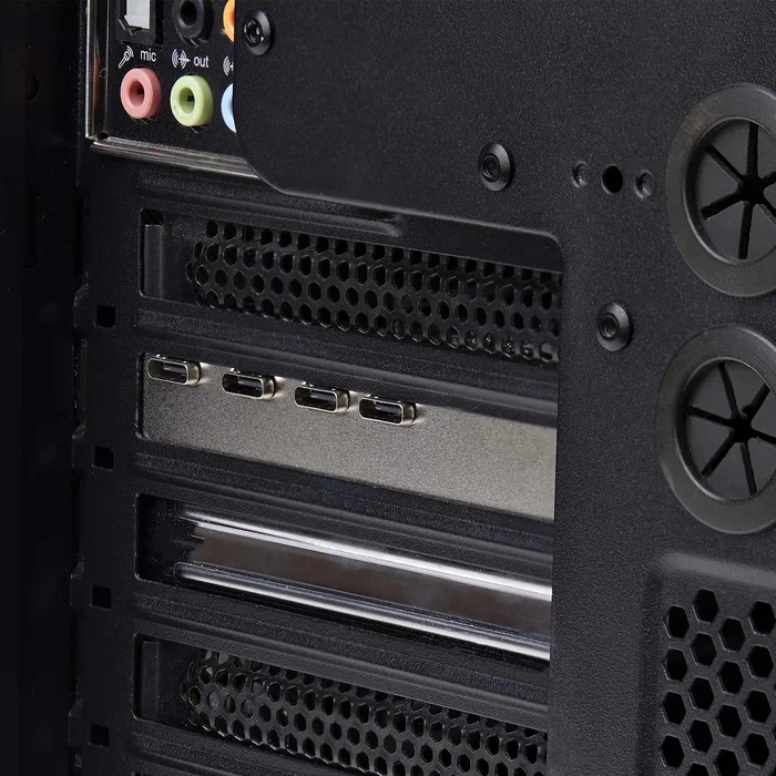 StarTech.com PS4C3IA3-USB-C-CARD Tarjeta PCIe USB 3.2 Gen 2 de 10 Gbps - 4 Puertos USB-C + 1 USB-A Interno - Hub/Controladora Interna - Compatible con Windows, macOS, Linux