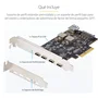 StarTech Tarjeta PCIe de 5 Puertos USB (4x USB-C / 1x USB-A) 10Gbps