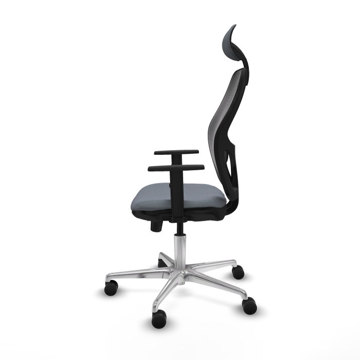 PIQUERAS Y CRESPO Silla de oficina Jorquera con mecanismo Sincro/Traslack Gris y Negro PIQUERAS Y CRESPO Silla de oficina Jorquera con mecanismo Sincro/Traslack Gris y Negro