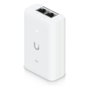 Ubiquiti Networks UACC-POE+-2.5G Adaptador Inyector PoE+ 48VDC 30W para Ethernet 2.5GbE, 10/100/1000/2500 Mbit/s, Blanco, Protecciones de Sobrecarga