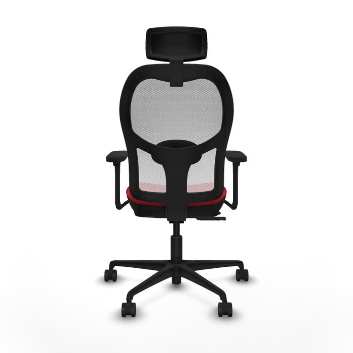 PIQUERAS Y CRESPO Silla de oficina Jorquera Rojo/Blanco con Mecanismo Sincro/Traslack PIQUERAS Y CRESPO Silla de oficina Jorquera Rojo/Blanco con Mecanismo Sincro/Traslack