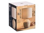 Giftdecor Lámpara Envejecida Redonda Rayas Horizontales 33 cm - Marrón Cerámica y Tela (Set de 6)
