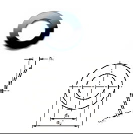 MIKALOR Arandela Muelle Din 137A 7,4Mm