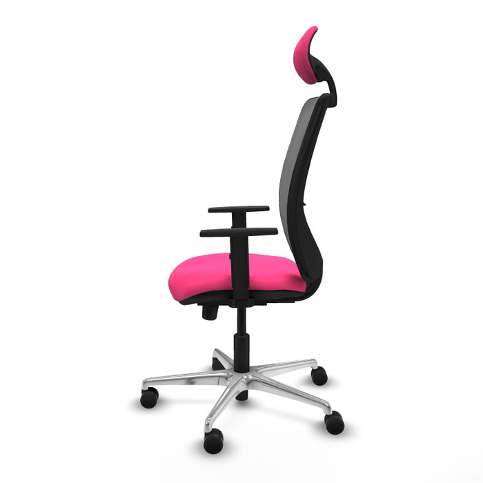 PIQUERAS Y CRESPO Silla de oficina Zulema Rosa con mecanismo Sincro/Traslack PIQUERAS Y CRESPO Silla de oficina Zulema Rosa con mecanismo Sincro/Traslack