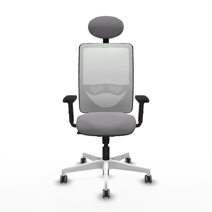 PIQUERAS Y CRESPO Silla de oficina Zulema Gris y Blanco PIQUERAS Y CRESPO Silla de oficina Zulema Gris y Blanco