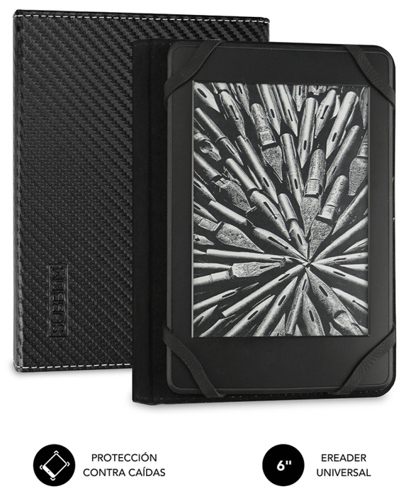Subblim Clever Ebook Case 6 pulg. Negro