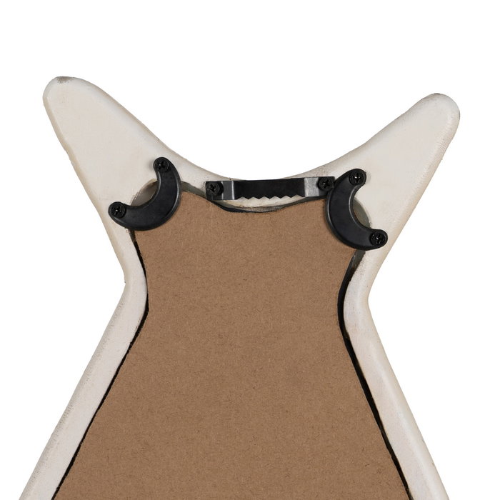 Espejo Pez Blanco Rozado Madera 24,50 X 2 X 64 cm