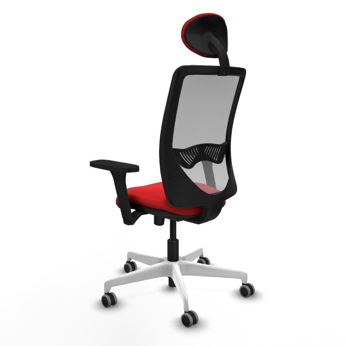 PIQUERAS Y CRESPO Silla de oficina Zulema con mecanismo Sincro, Rojo y Gris PIQUERAS Y CRESPO Silla de oficina Zulema con mecanismo Sincro, Rojo y Gris