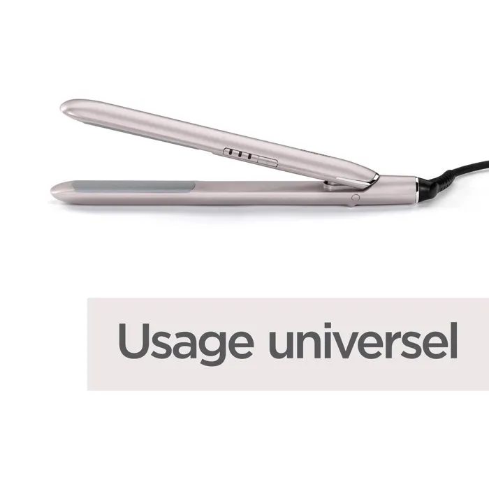 Babyliss Plancha de Pelo ST516E Placas Cerámica Titanio 180-235°C Calentamiento Rápido