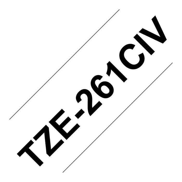 Brother TZE261CIV Cinta Laminada para Impresora de Etiquetas, Blanco/Negro, 36mm de Ancho, 8m de Longitud, Paquete de 20 Unidades Brother TZE261CIV Cinta Laminada para Impresora de Etiquetas, Blanco/Negro, 36mm de Ancho, 8m de Longitud, Paquete de 20 Unidades