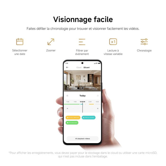 Videocámara de Vigilancia Xiaomi BHR08NBGL 6 Piezas
