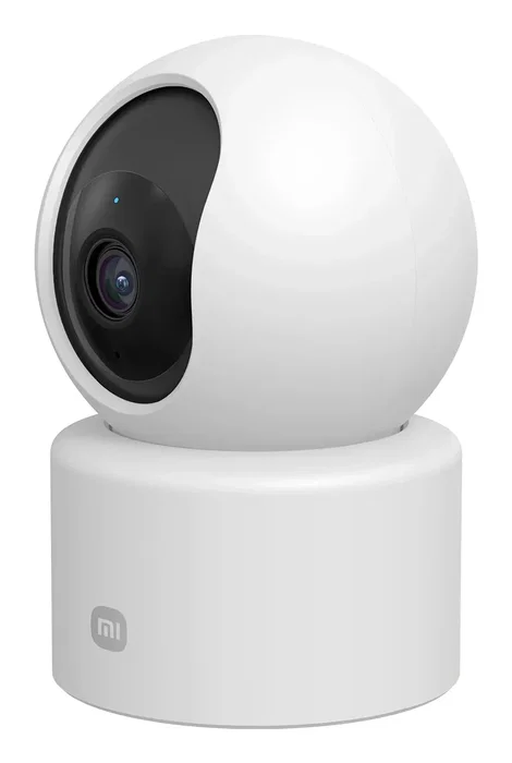 Xiaomi Smart Camera C201 - Cámara de Seguridad IP Interior Esférica 2K 1080p, PTZ, WiFi, Visión Nocturna IR, Compatible con Alexa y Google Assistant, Blanco