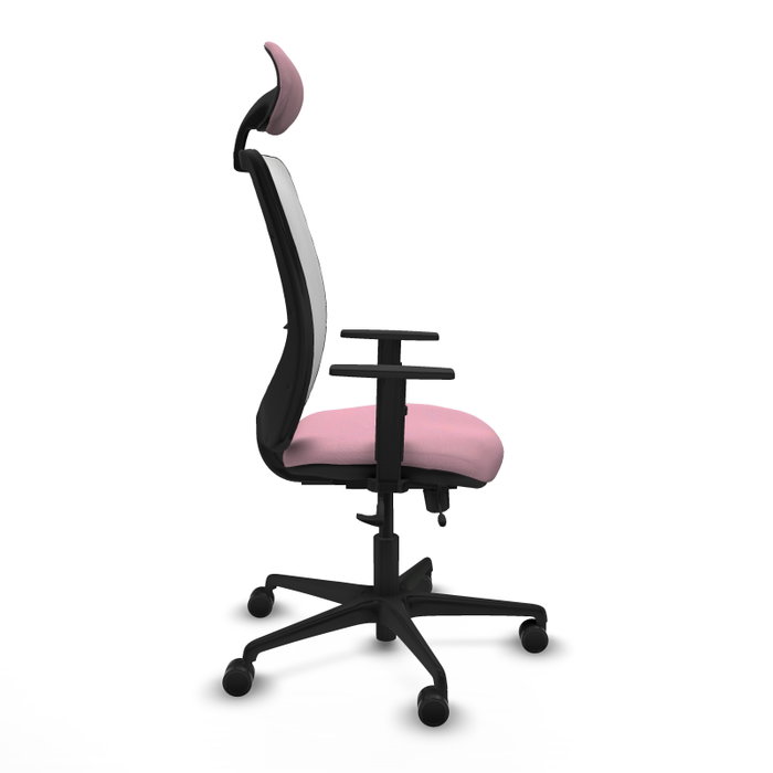 PIQUERAS Y CRESPO Silla de oficina Zulema Rosa y Blanca