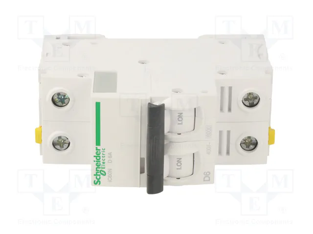 SCHNEIDER ELECTRIC ACTI9 iC60N Interruptor magnetotérmico 2 polos 6A Caract D