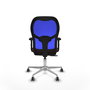 PIQUERAS Y CRESPO Silla de oficina Jorquera con mecanismo Sincro/Traslack, Granate y Azul