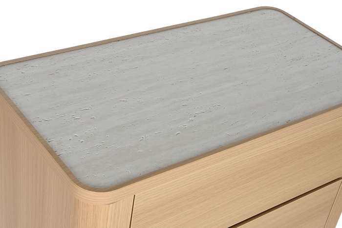 DKD Home Decor Chifonier Moderno Gris Claro Natural 4 Cajones 40 x 100 x 76 cm DKD Home Decor Chifonier Moderno Gris Claro Natural 4 Cajones 40 x 100 x 76 cm
