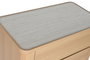 DKD Home Decor Chifonier Moderno Gris Claro Natural 4 Cajones 40 x 100 x 76 cm
