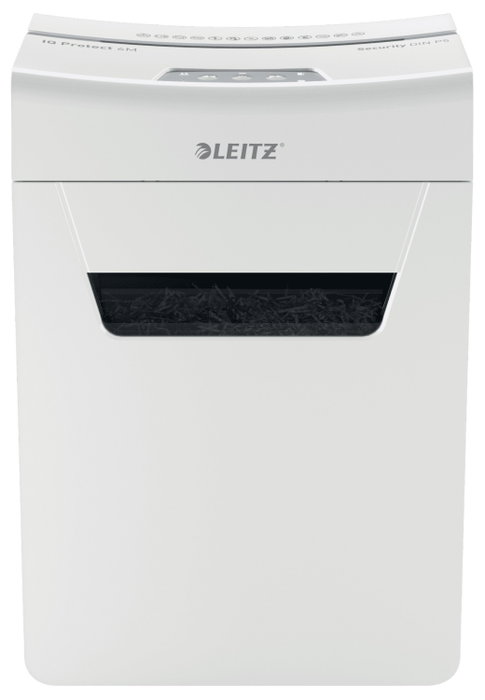 LEITZ Protect Trituradora de Documentos con Corte de Partículas para 6 Hojas, Blanco