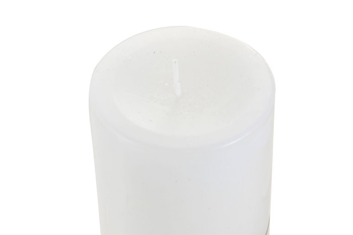 DKD Home Decor Vela de Cera de Parafina Blanca 6,5x6,5x14 cm