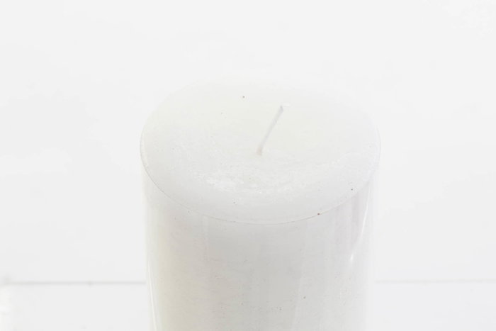 DKD Home Decor Vela de Cera de Parafina Blanca 6,5x6,5x14 cm