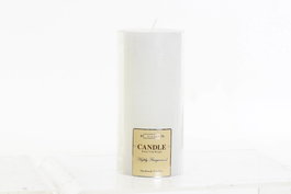 DKD Home Decor Vela de Cera de Parafina Blanca 6,5x6,5x14 cm