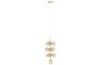 DKD Home Decor Lámpara de Techo de Cristal y Metal con Bolas, Dorado