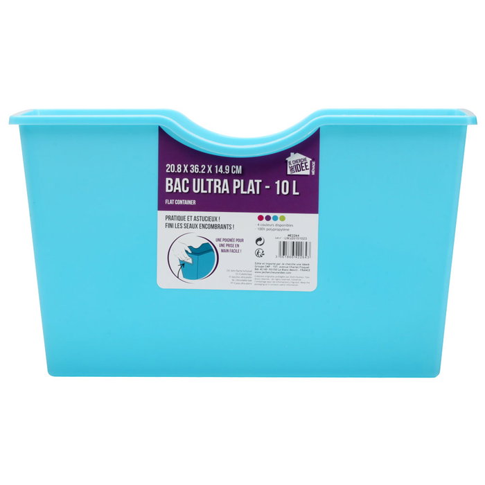 Je cherche une Idee Cubo Ordenar 10 L para Armarios de Limpieza 36x14,5x20,5 cm Colores Surtidos