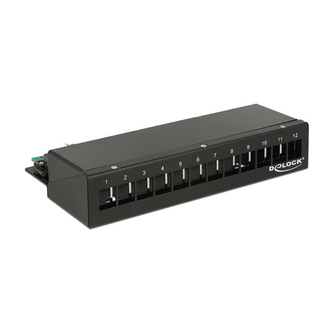 DeLOCK Patchpanel Keystone Desktop 12 Port Schwarz 43339 DeLOCK Patchpanel Keystone Desktop 12 Port Schwarz 43339