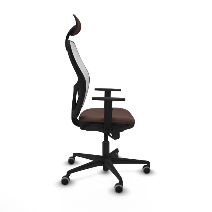 PIQUERAS Y CRESPO Silla de oficina Jorquera Marrón y Blanco